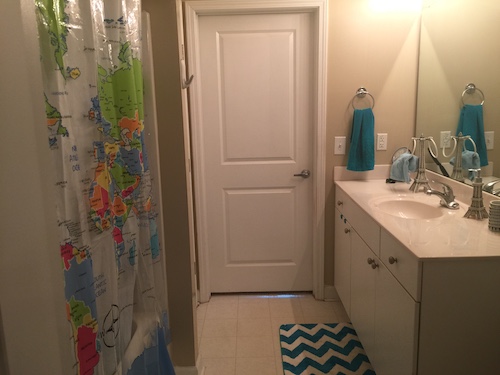 Jack-and-Jill Bathroom showing sink