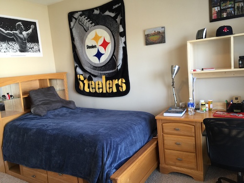 Bedroom including bed