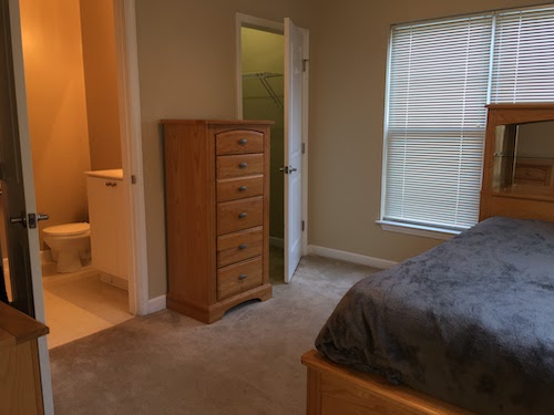 Bedroom toward bathroon & closet